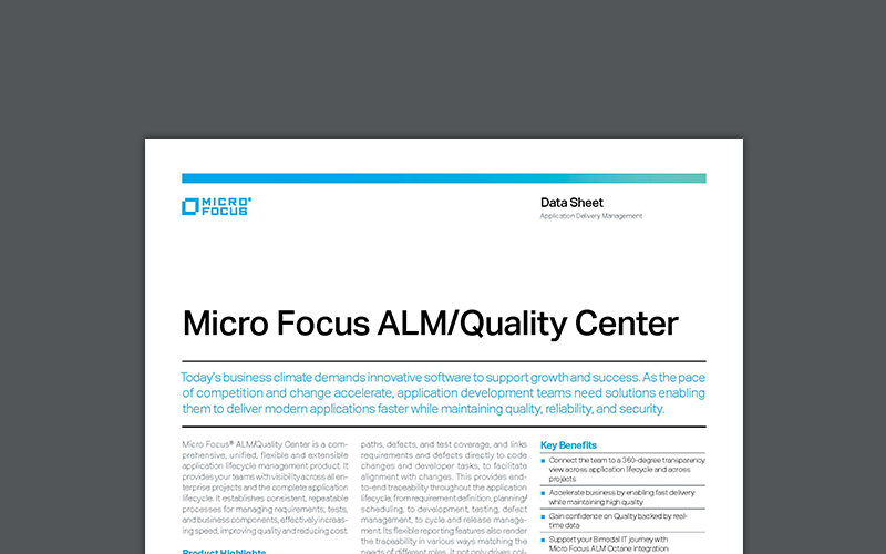 Article Micro Focus ALM or Quality Center  Image