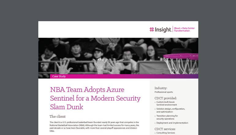 Article NBA Team Boosts Security With Azure Sentinel Image