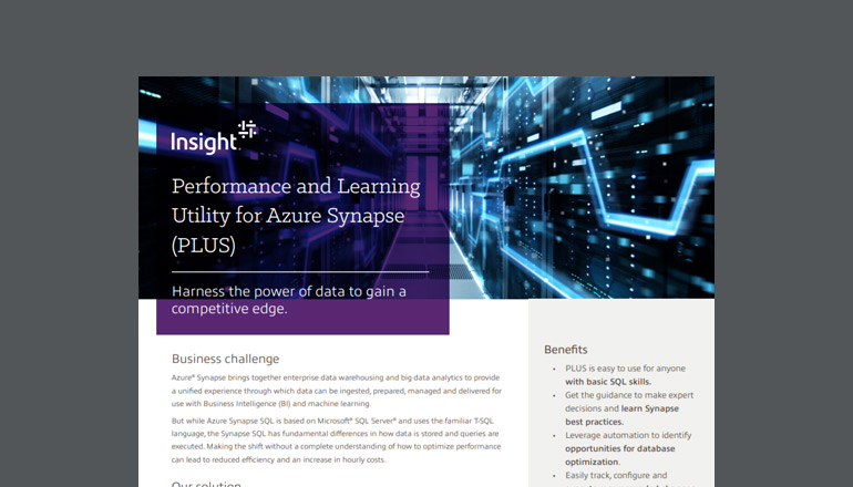 Article Performance and Learning Utility for Azure Synapse (PLUS) Image