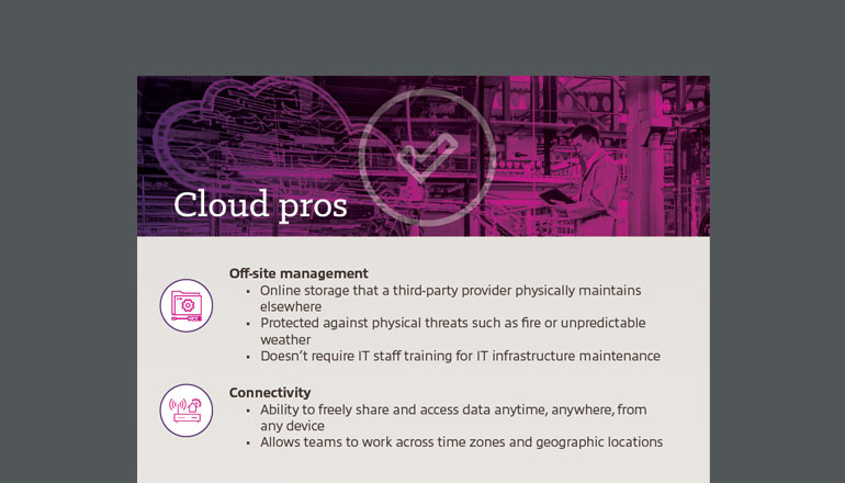 Article Pros and Cons of the Cloud for Manufacturing  Image