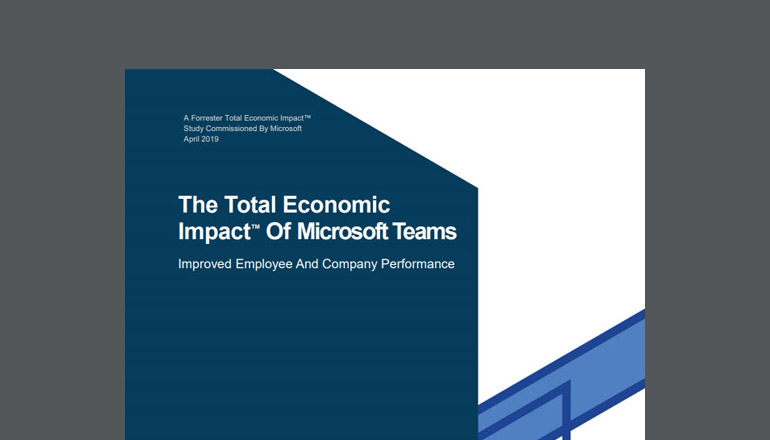 Article The Total Economic Impact of Microsoft Teams | TEI of Teams  Image