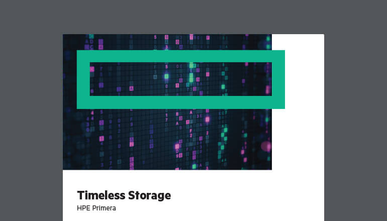 Article Timeless Storage for HPE Primera Image