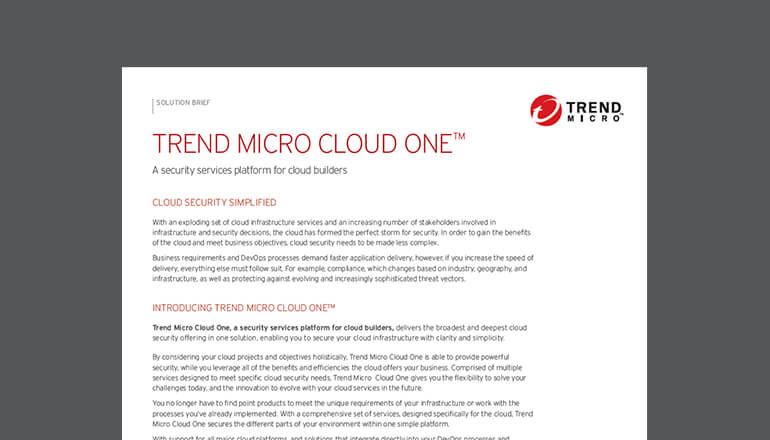 Article Trend Micro Cloud One Image