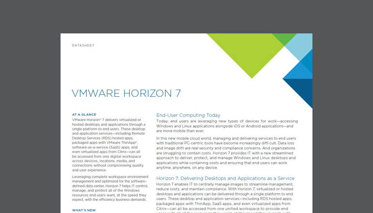 Article VMware Horizon 7  Image