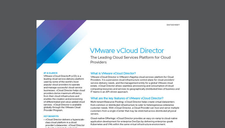 Article VMware vCloud Director Image