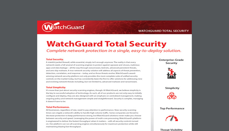 Article WatchGuard Total Security Image