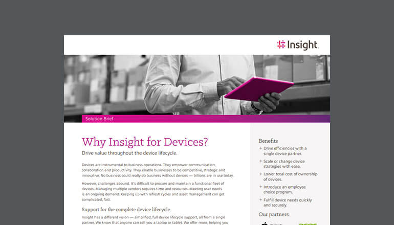 Article Why Insight for Devices | Support for device lifecycle management Image