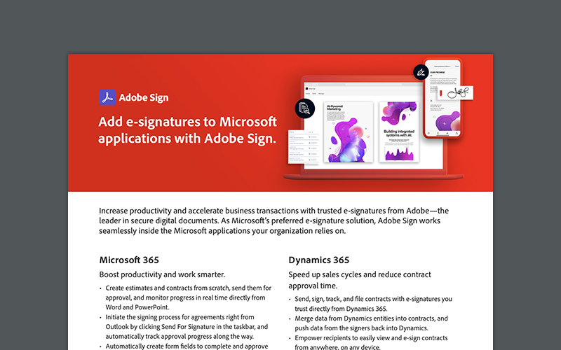 Article Add E-signatures to Microsoft Applications With Adobe Sign Image
