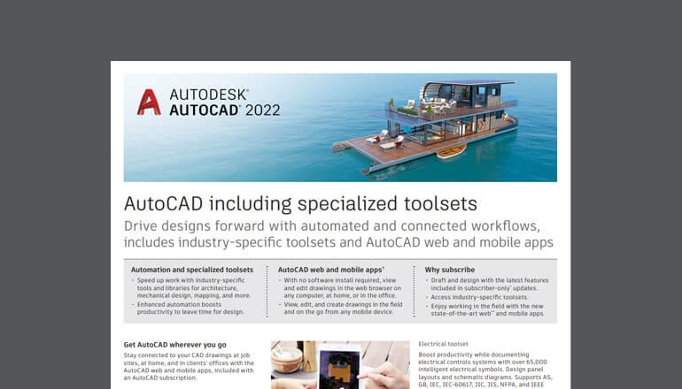 Article Autodesk AutoCAD 2022  Image