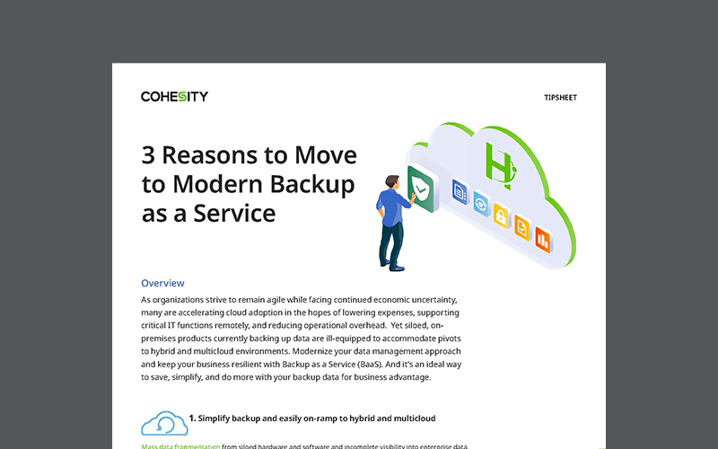 Article 3 Reasons to Move to Modern Backup as a Service  Image