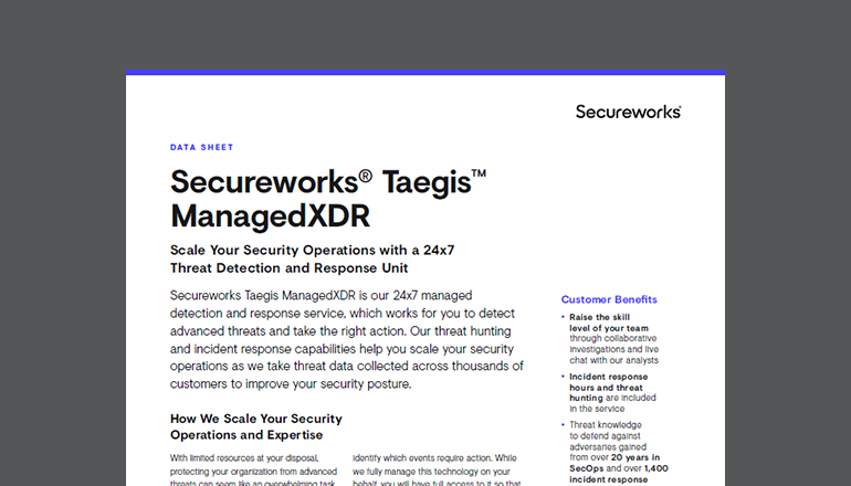 Article Secureworks Taegis | Managed XDR  Image