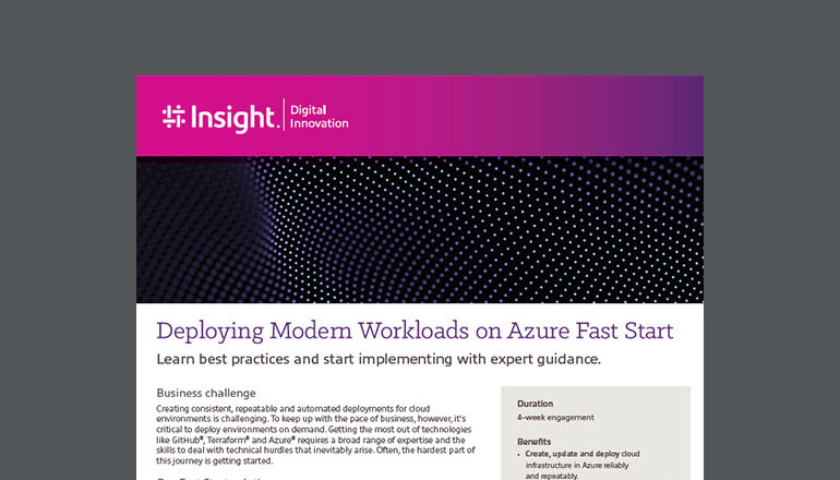Article Deploying Modern Workloads on Azure Fast Start Image