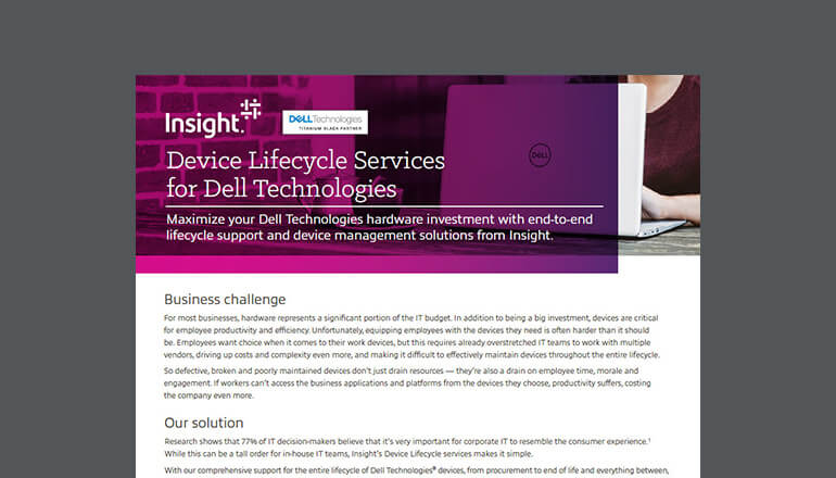 Article Device Lifecycle Services for Dell Technologies  Image
