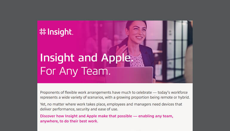 Article Insight and Apple. For Any Team. Image