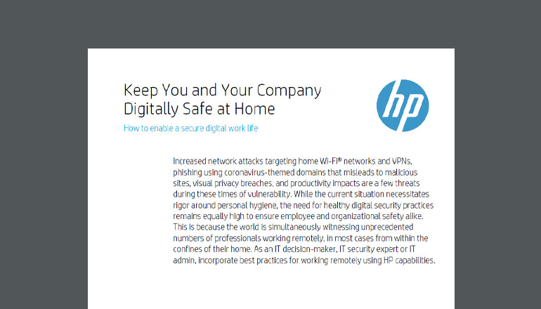 Article Keep You and Your Company Digitally Safe at Home   Image