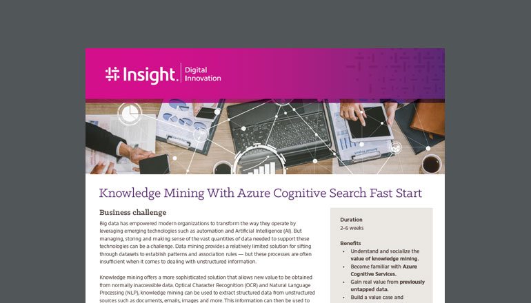 Article Knowledge Mining With Azure Cognitive Search Fast Start  Image
