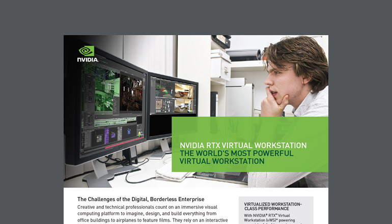 Article NVIDIA RTX Virtual Workstation: GPU-Accelerated Innovation in the Cloud  Image