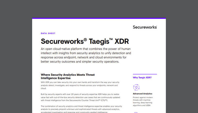 Article Secureworks Taegis XDR Image