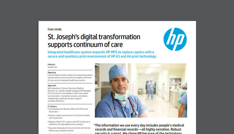 Article St. Joseph’s Digital Transformation Supports Continuum of Care Image