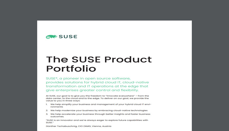 Article SUSE Product Portfolio Image