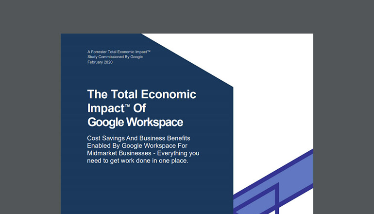 Article Forrester: The Total Economic Impact of Google Workspace  Image