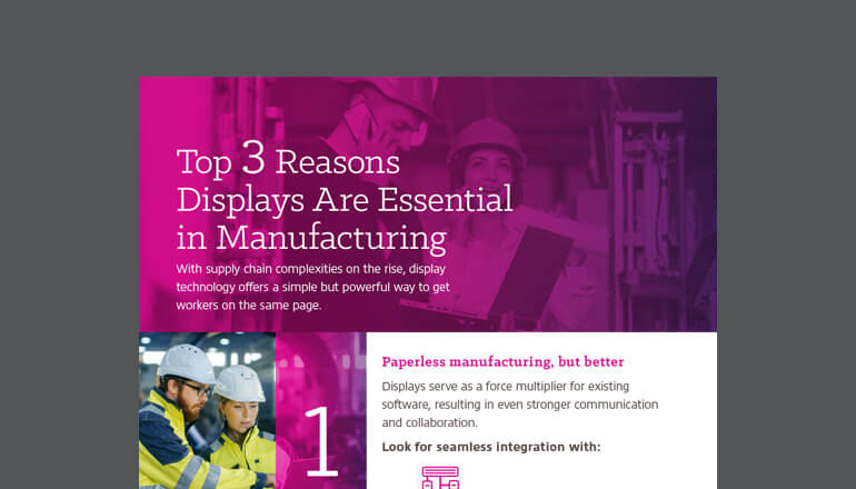 Article Top 3 Reasons Displays Are Essential in Manufacturing Image
