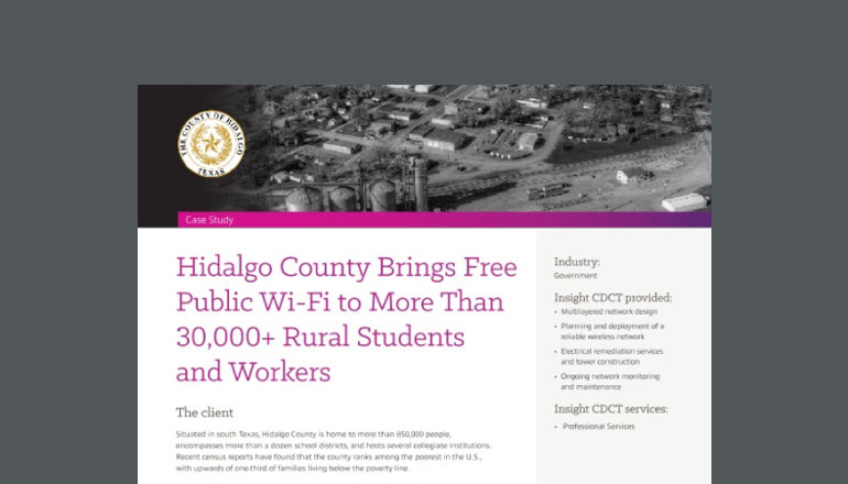 Hidalgo County Brings Free Public Wi-Fi to More Than 30,000 Rural, Low-Income Students and Workers