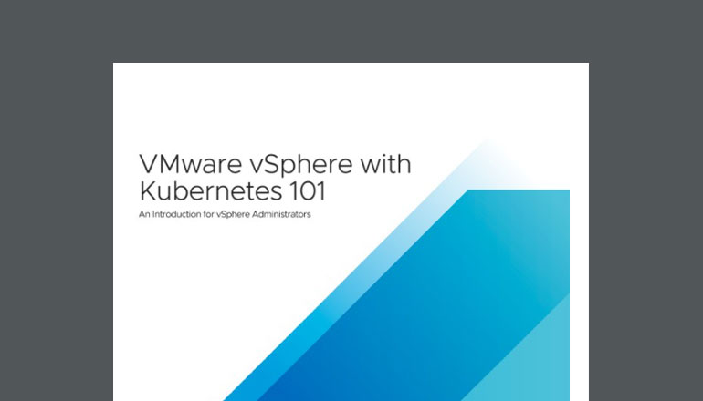 Article VMware vSphere With Kubernetes 101  Image