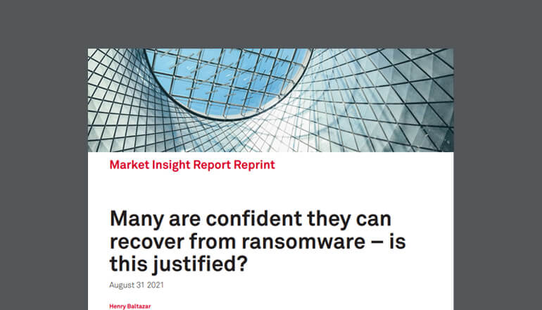 Article Many Are Confident They Can Recover From Ransomware – Is This Justified?  Image