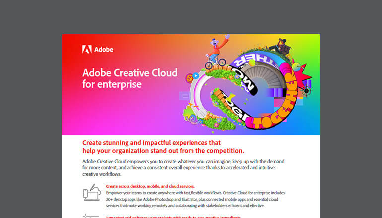 Article Creative Cloud for Enterprise  Image
