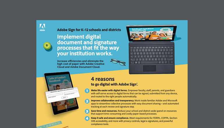 Article Adobe Sign for K–12 Schools and Districts Image