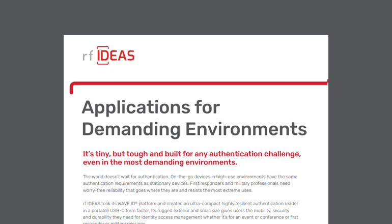 Article Applications for Demanding Environments  Image