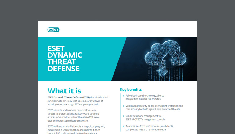 Article ESET Dynamic Threat Defense  Image