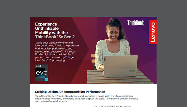 Article Experience Unthinkable Mobility With the ThinkBook 13x Gen 2 Image