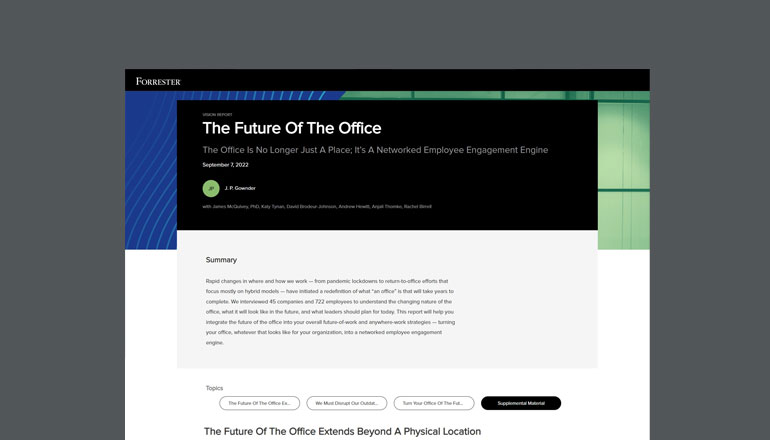 文章 Forrester: The Future of the Office  图像