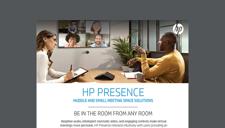 Article HP Presence Huddle and Small Meeting Space Solutions Image