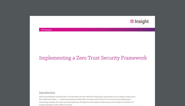 文章 Implementing a Zero Trust Security Framework 图像