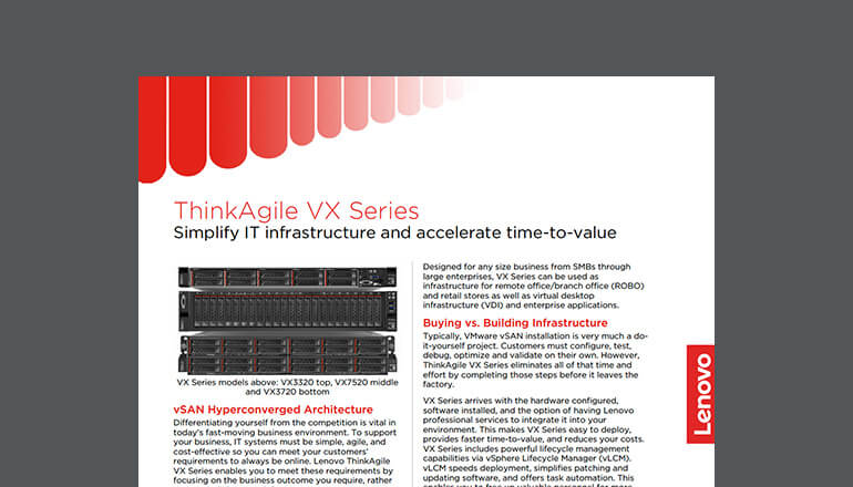 Article ThinkAgile VX Series Image