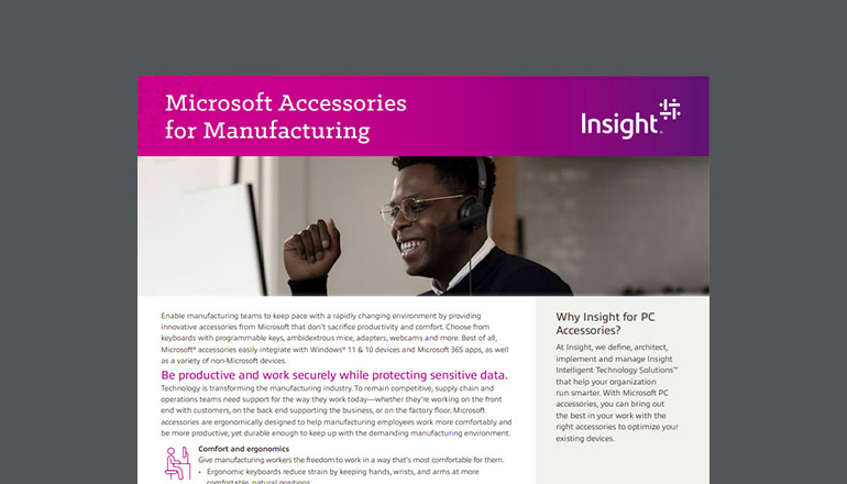 Article Microsoft Accessories for Manufacturing Image