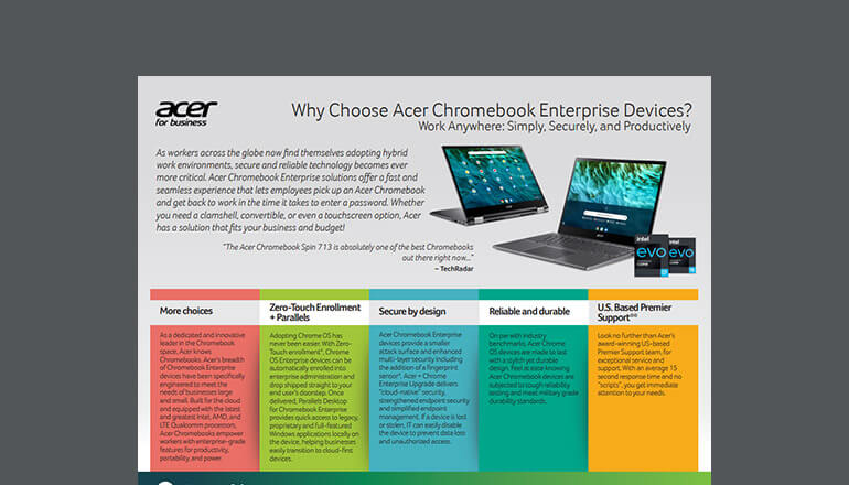 Article Why Choose Acer ChromeOS Enterprise Devices? Image