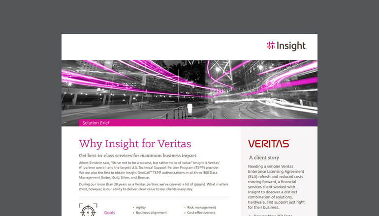 Article Why Insight for Veritas Image