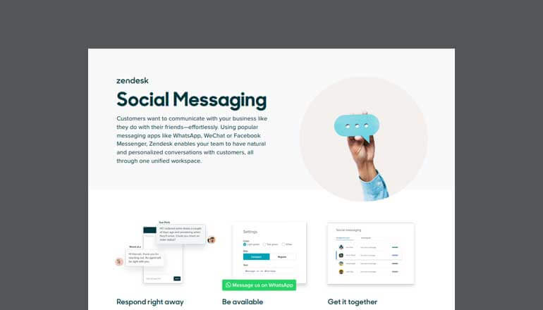 Article Zendesk Social Messaging Image