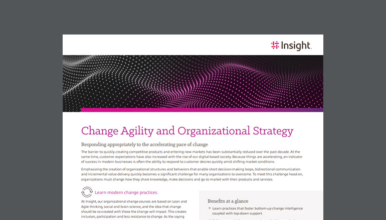 Article Change Agility and Organizational Strategy Image