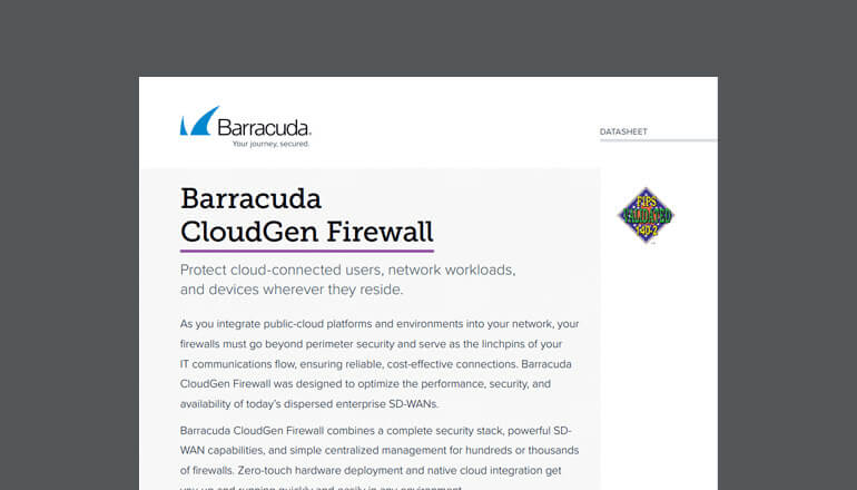 Article Barracuda CloudGen Firewall Image