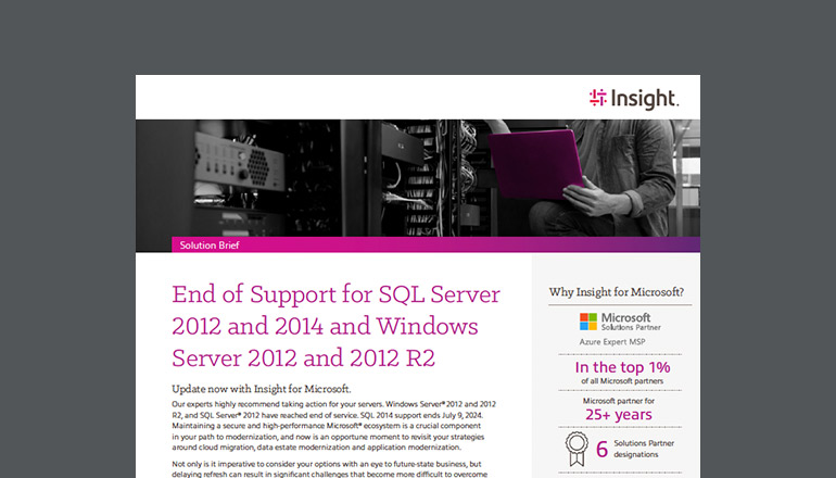 Article End of Support for SQL Server 2012 and 2014 and Windows Server 2012, 2012 R2 and 2014 Image