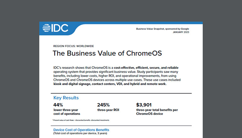 Article The Business Value of ChromeOS Image