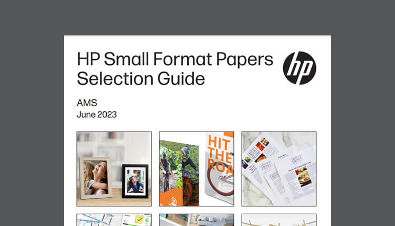 Article HP Small Format Papers Selection Guide Image