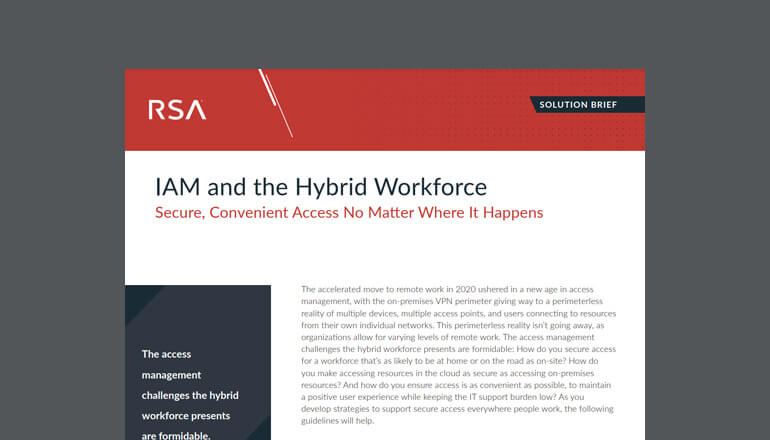 Article IAM and the Hybrid Workforce Image