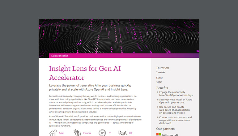 Insight Lens for Gen AI Accelerator 
