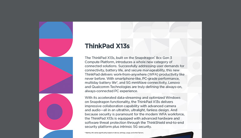 Article ThinkPad X13s Image